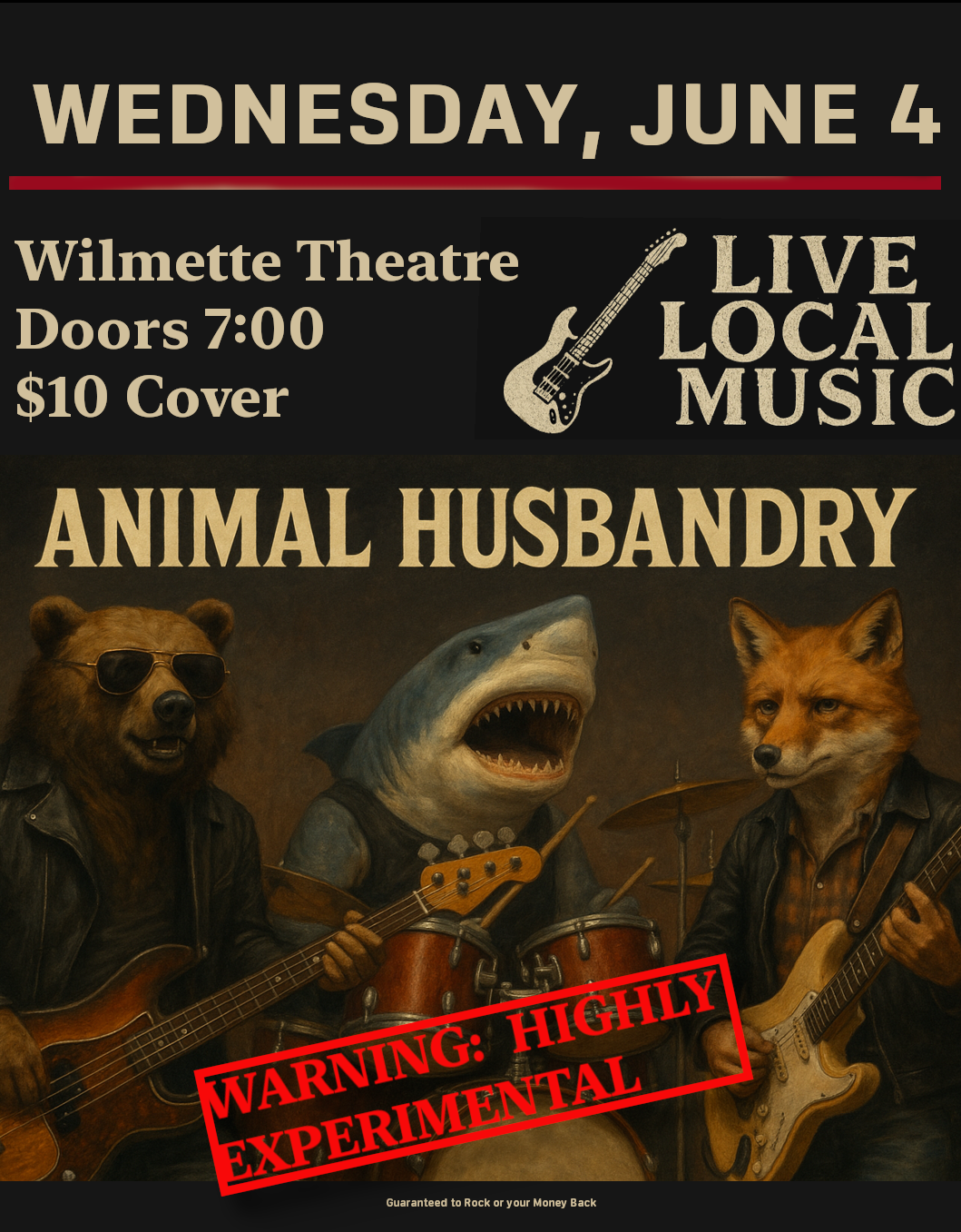 Animal Husbandry — Wilmette Theatre, June 4